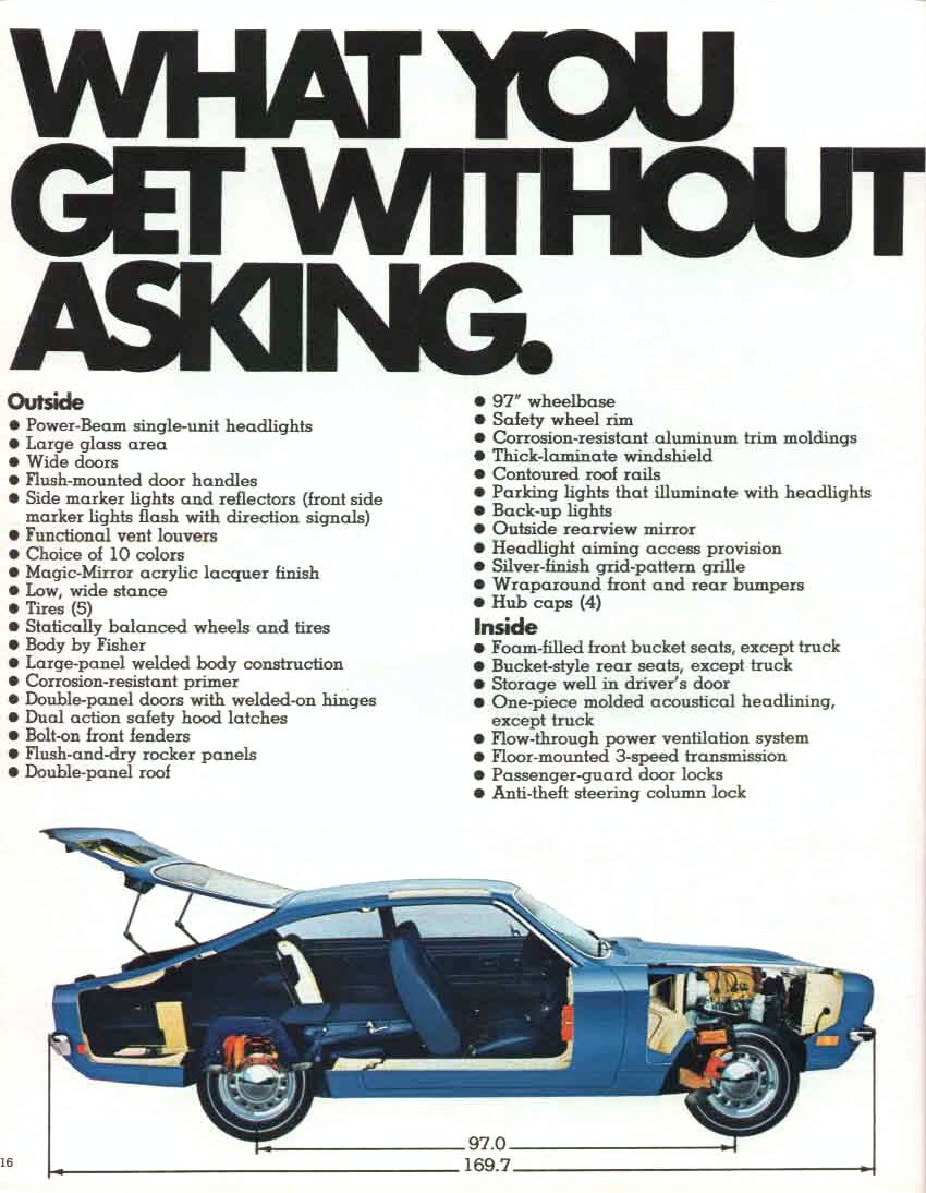 1971 Chevrolet Vega Brochure Page 8